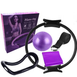 Six Piece Yoga Pilates Circle Set Bodybuilding Fitness Equipment Pilates Sport Training Workout