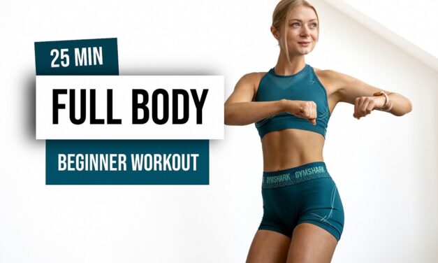 25 MIN FULL BODY HIIT for Beginners – No Equipment – No Repeat Home Workout