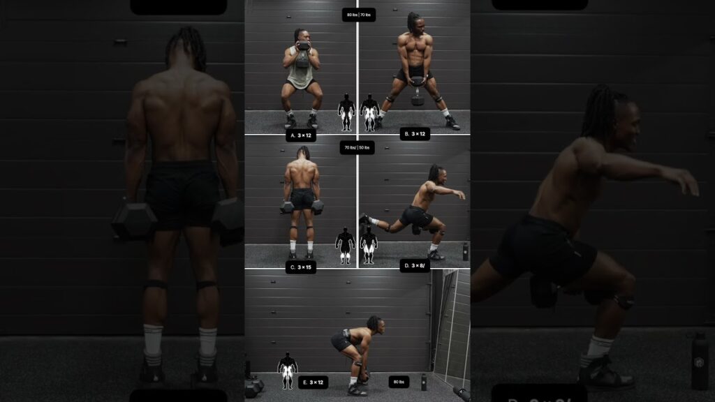 Big LEG day workout with dumbbells