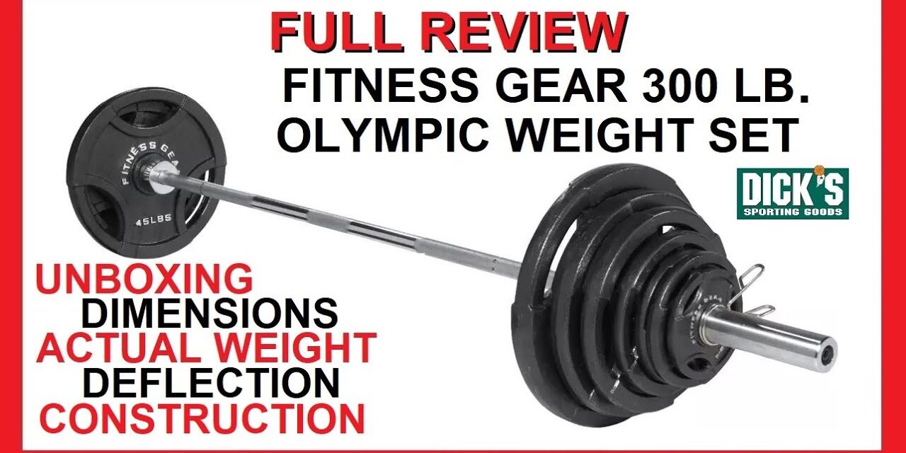 Unboxing and Full Review of Fitness Gear 300 lb Olympic Weight Set | Plates and Bar | Home Gym