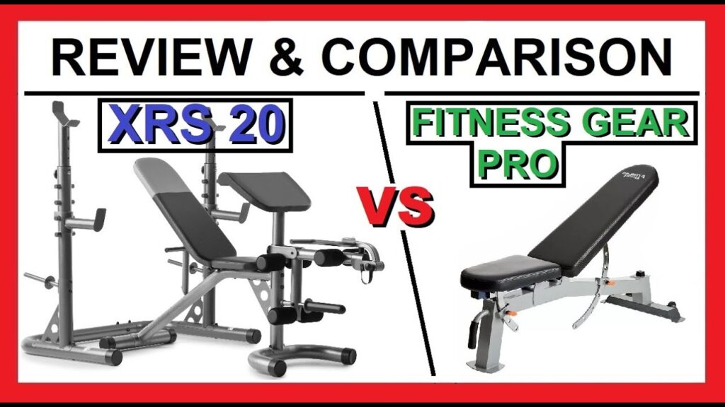 XRS 20 and Fitness Gear Pro Weight Bench | Review and Comparison | Gold's Gym | Weider | Dick's